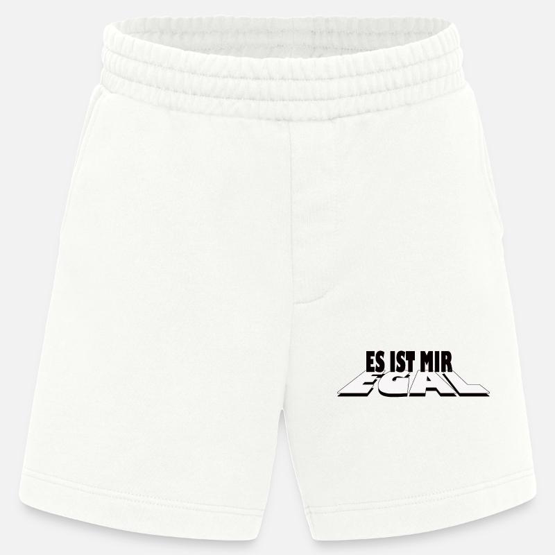 Es ist mir egal - Statement Design - Heavyweight Shorts - made by SPREAD  - OFF WHITE