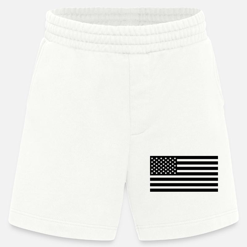 Utiliser des drapeaux - Short bio épais fabriqué en UE - OFF WHITE