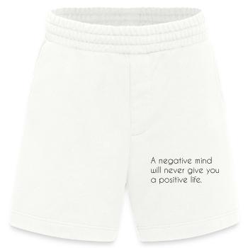 Dicton motivant - Short bio épais fabriqué en UE - OFF WHITE - Devant