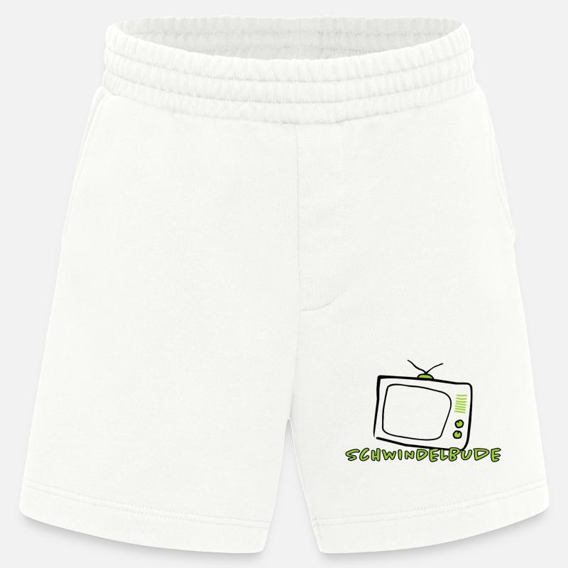 Schwindelbude – Lustiges Humor Statement Design - Heavyweight Shorts - made by SPREAD - OFF WHITE