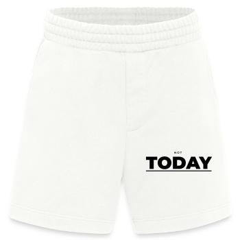 Not Today – Attitude minimaliste - Short bio épais fabriqué en UE - OFF WHITE - Devant