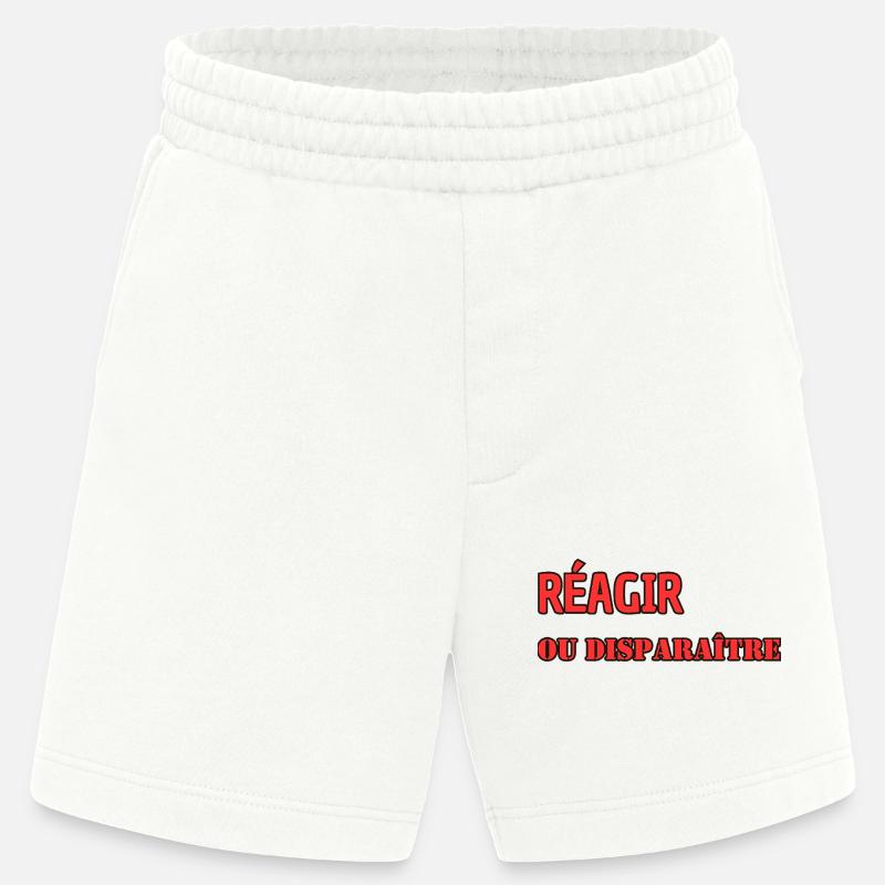 Reagieren oder verschwinden - Heavyweight Shorts - made by SPREAD  - OFF WHITE