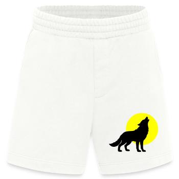 Wolf Silhouette - Heavyweight Shorts - made by SPREAD  - OFF WHITE - Vorne