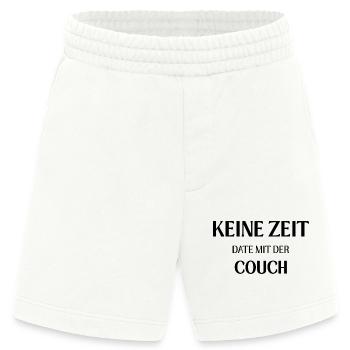 Keine Zeit – Date mit der Couch - Heavyweight Shorts - made by SPREAD  - OFF WHITE - Vorne