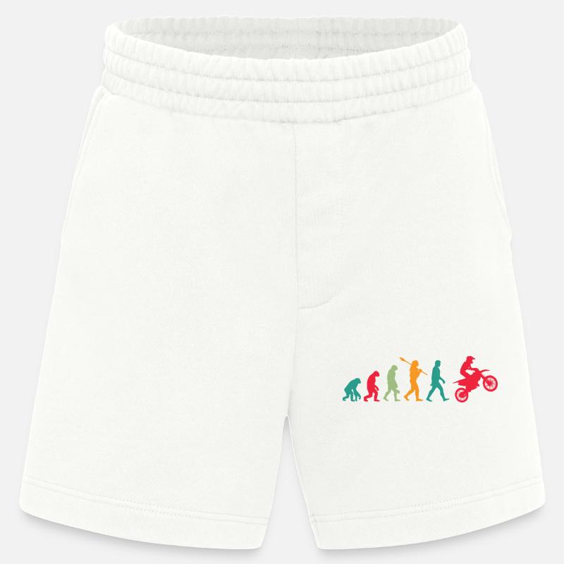 Motorrad Cross Evolution - Heavyweight Shorts - made by SPREAD  - OFF WHITE