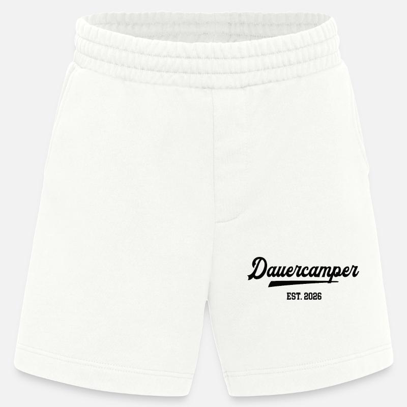 Dauercamper 2026 Camping Camper Dauercamping  - Heavyweight Shorts - made by SPREAD  - OFF WHITE