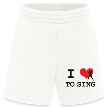 J'aime Chanter - Short bio épais fabriqué en UE - OFF WHITE - Devant