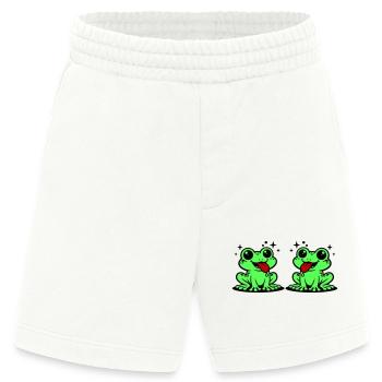 Toad couple frog - Heavyweight Shorts - made by SPREAD  - OFF WHITE - Front