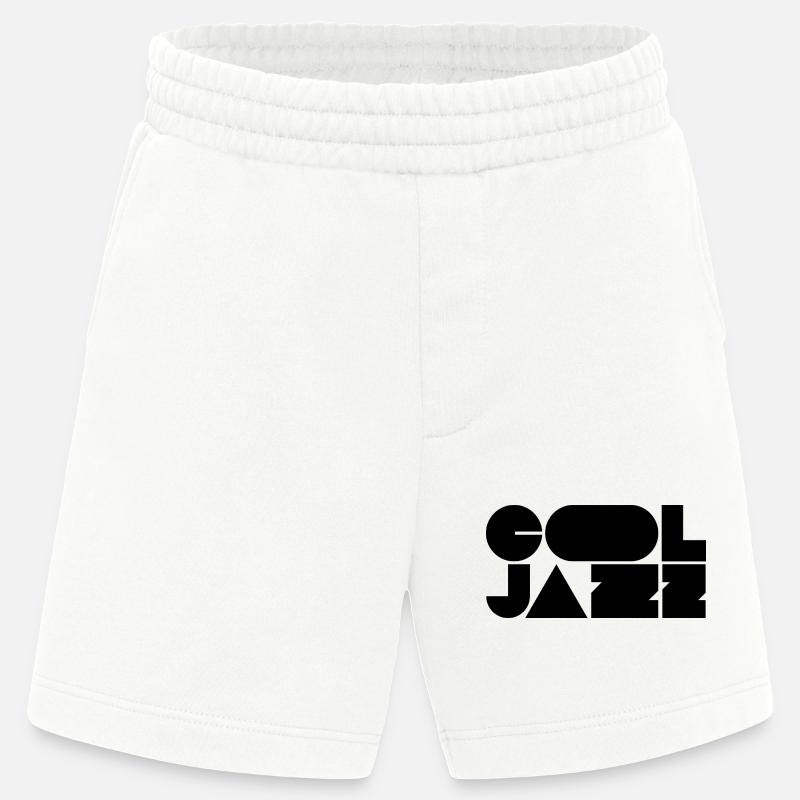 Bold cool jazz logo design - Heavyweight Shorts - made by SPREAD  - OFF WHITE