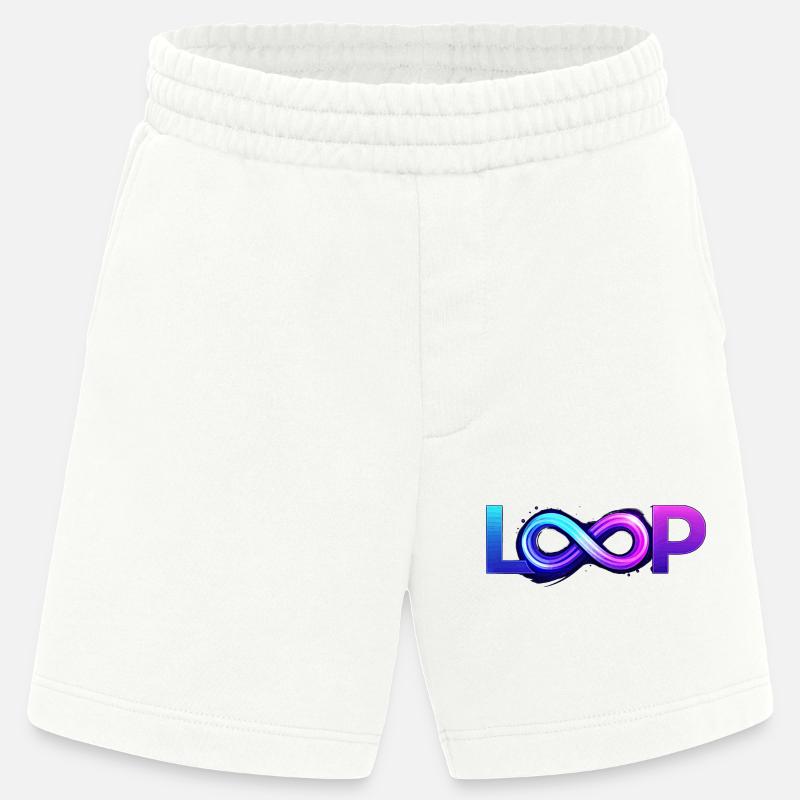 Neon Loop Infinity - Heavyweight Shorts - made by SPREAD  - OFF WHITE