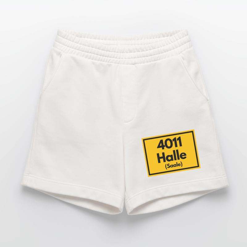 OLD POSTCODE POSTCODE RETRO 4011 HALLE (SAAALE) Heavyweight Shorts - made by SPREAD 
