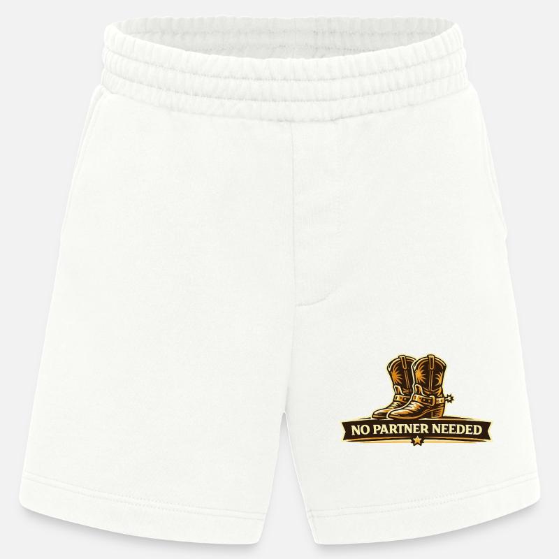 No Partner Needed Line Dance - Heavyweight Shorts - made by SPREAD - OFF WHITE