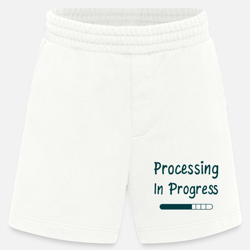 Processing In Progress Loading Bar Statement - Heavyweight Shorts - made by SPREAD  - OFF WHITE