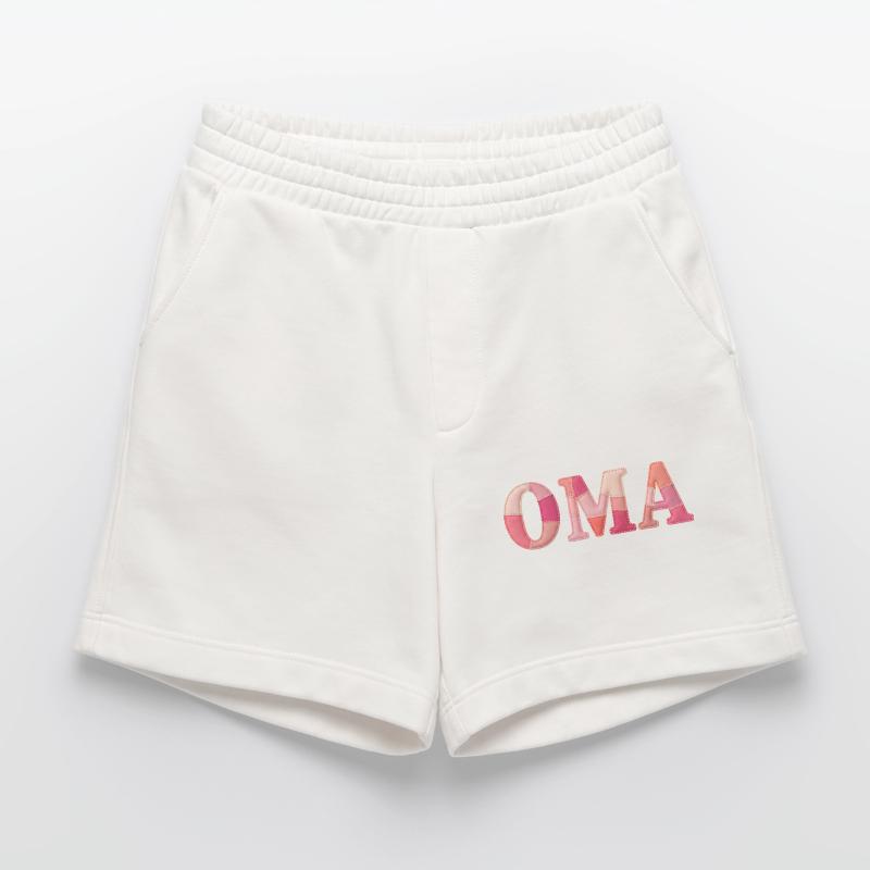 OMA Cozy Patchwork Statement Geschenk Heavyweight Shorts - made by SPREAD 