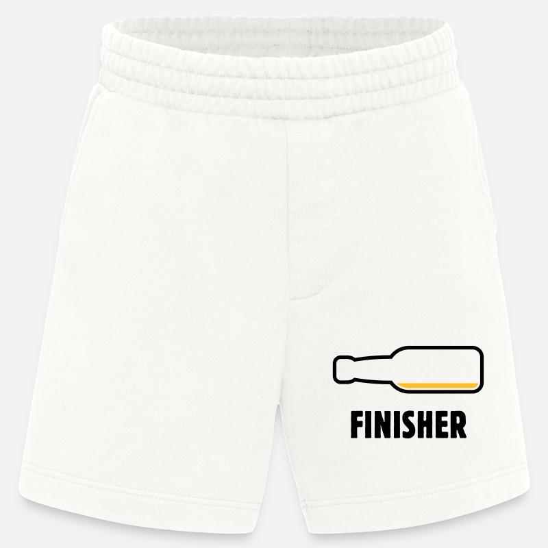 Finisher (Bier / Bierchen / Biertrinker / POS 2C) - Heavyweight Shorts - made by SPREAD  - OFF WHITE