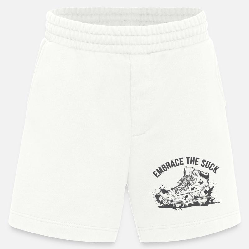 Umarme den Suck Sneaker Splash - Heavyweight Shorts - made by SPREAD  - OFF WHITE