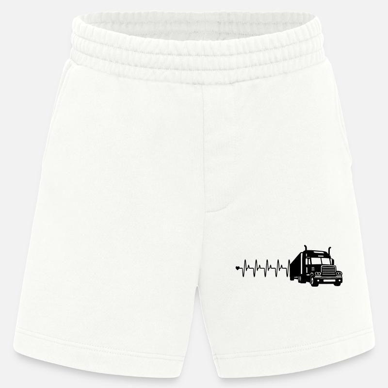 Lkw herzfrequenz - Heavyweight Shorts - made by SPREAD  - OFF WHITE
