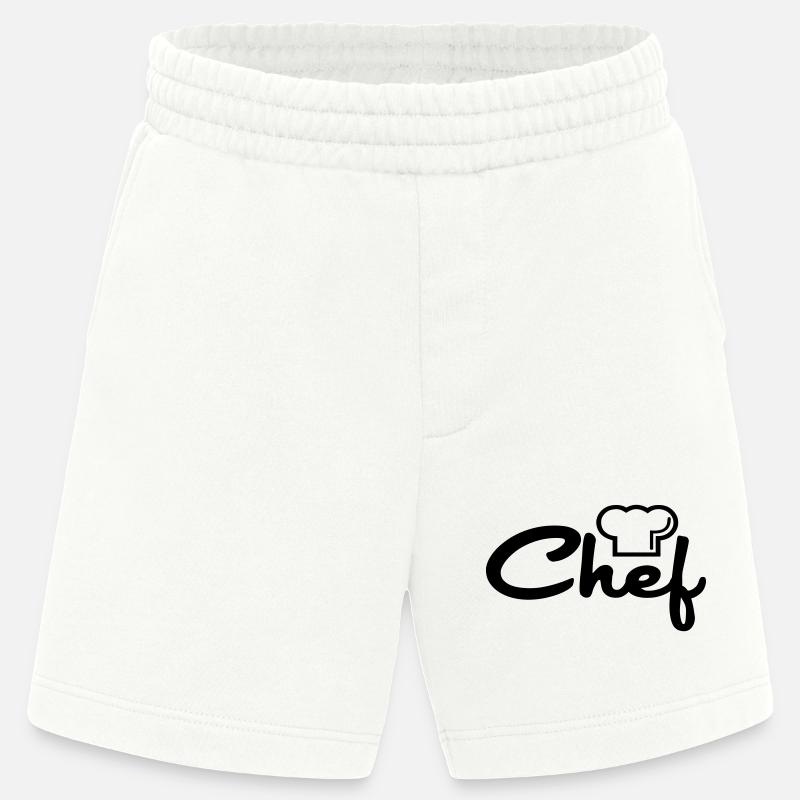 kokk - Heavyweight Organic Shorts produsert i EU - OFF WHITE