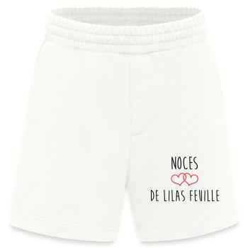 Noces de Lilas 63 ans de mariage - Short bio épais fabriqué en UE - OFF WHITE - Devant