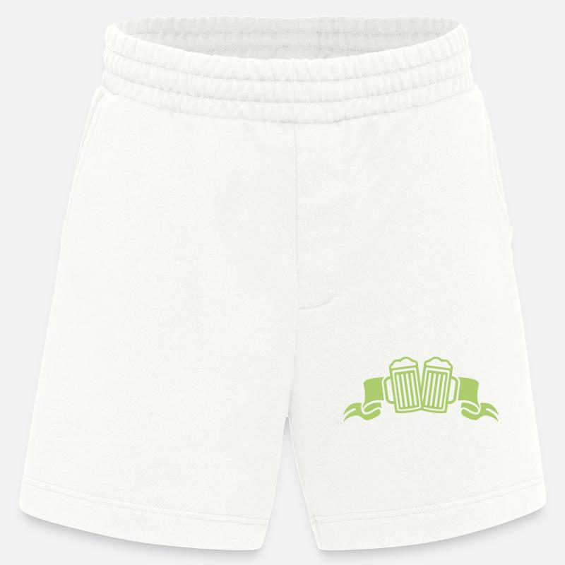 Grüne Biergläser Feierstunde - Heavyweight Shorts - made by SPREAD  - OFF WHITE