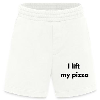 Ich hebe meine Pizza hoch - Heavyweight Shorts - made by SPREAD  - OFF WHITE - Vorne