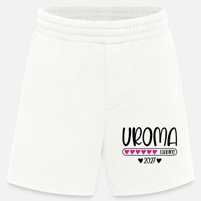 Uroma 2027 loading mit Herzchen Ladebalken - Heavyweight Shorts - made by SPREAD  - OFF WHITE