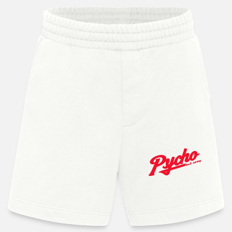 Psycho Retro Script Logo - Heavyweight Shorts - made by SPREAD  - OFF WHITE