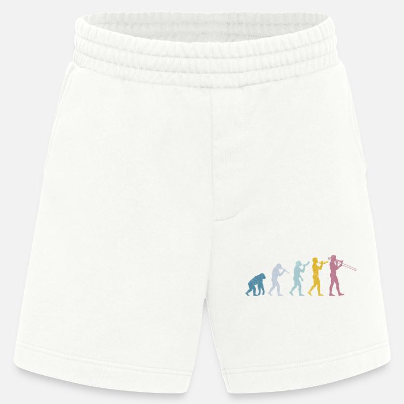 Évolution du trombone - Short bio épais fabriqué en UE - OFF WHITE