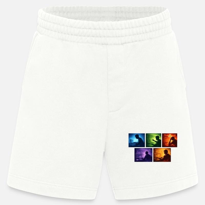 Multi-Screen Code Shadow - Heavyweight Shorts - made by SPREAD  - OFF WHITE
