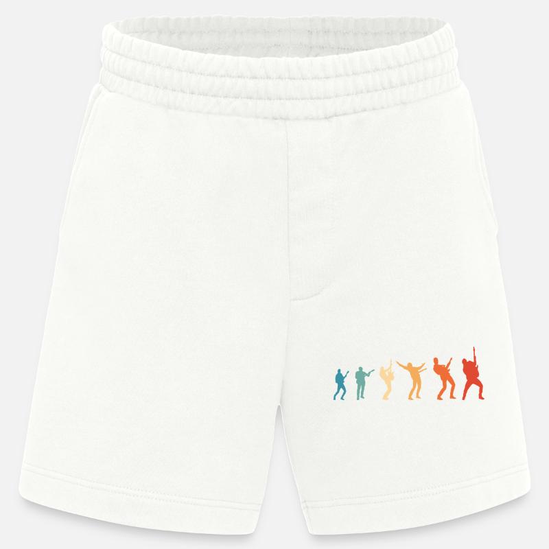 Evolution Rockmusik Rock Gitarrist - Heavyweight Shorts - made by SPREAD  - OFF WHITE