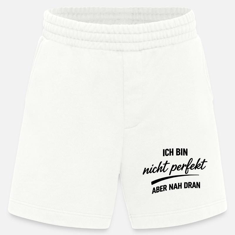 Ich bin nicht Perfekt - Heavyweight Shorts - made by SPREAD  - OFF WHITE