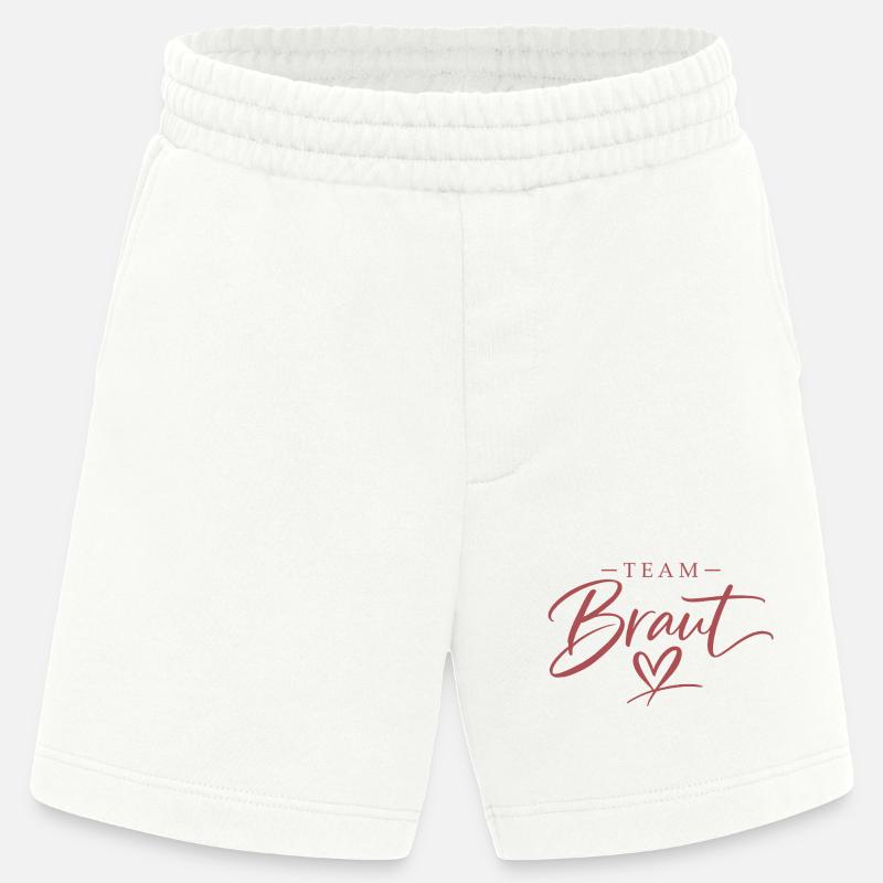 Script de l’équipe Bride Heart - Short bio épais fabriqué en UE - OFF WHITE