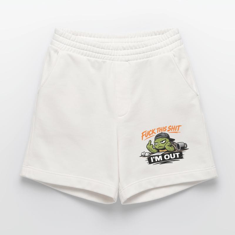 Shell Exit Attitude Turtle Heavyweight Shorts - made by SPREAD 