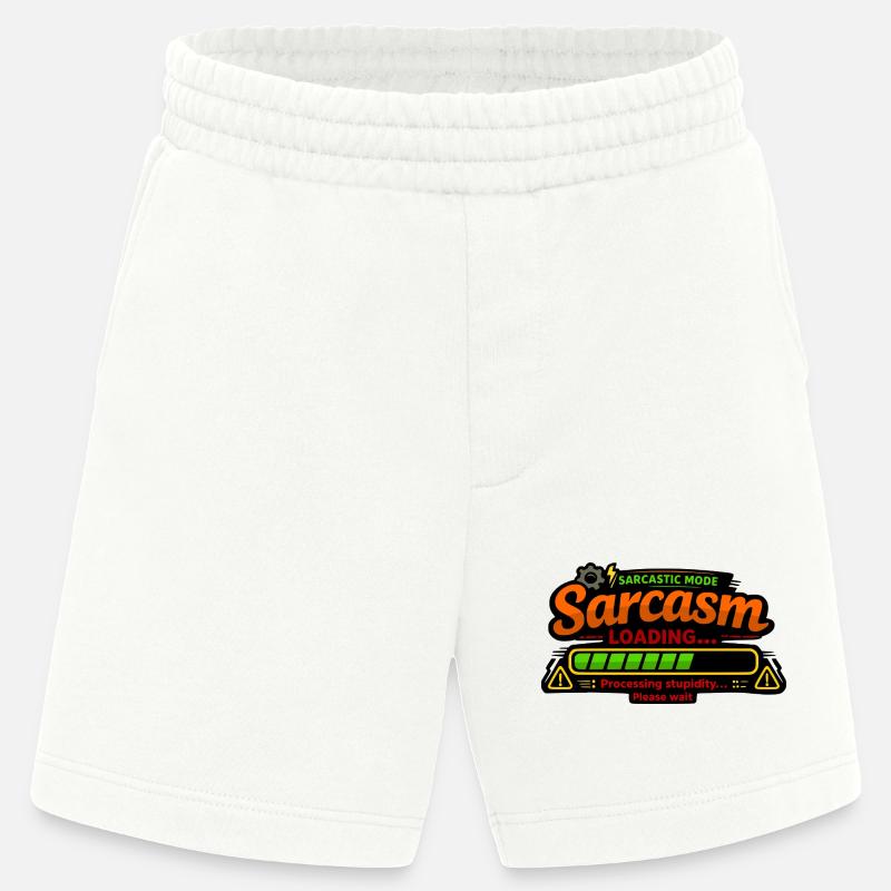 Sarcasm Loading – Processing Stupidity - Heavyweight Shorts - made by SPREAD  - OFF WHITE