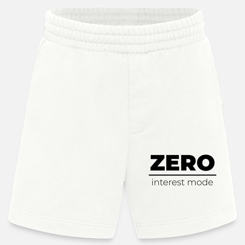 Zero Interest Mode | Minimal Statement - Heavyweight Shorts - made by SPREAD  - OFF WHITE