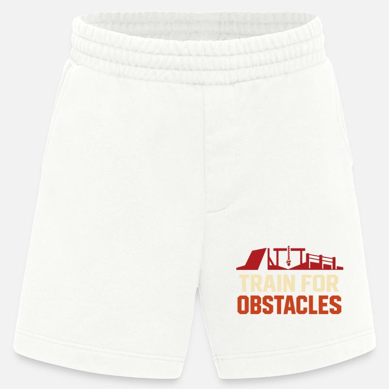 Obstacle Course Racer Obstacle Course Ocr - Heavyweight Shorts - made by SPREAD  - OFF WHITE