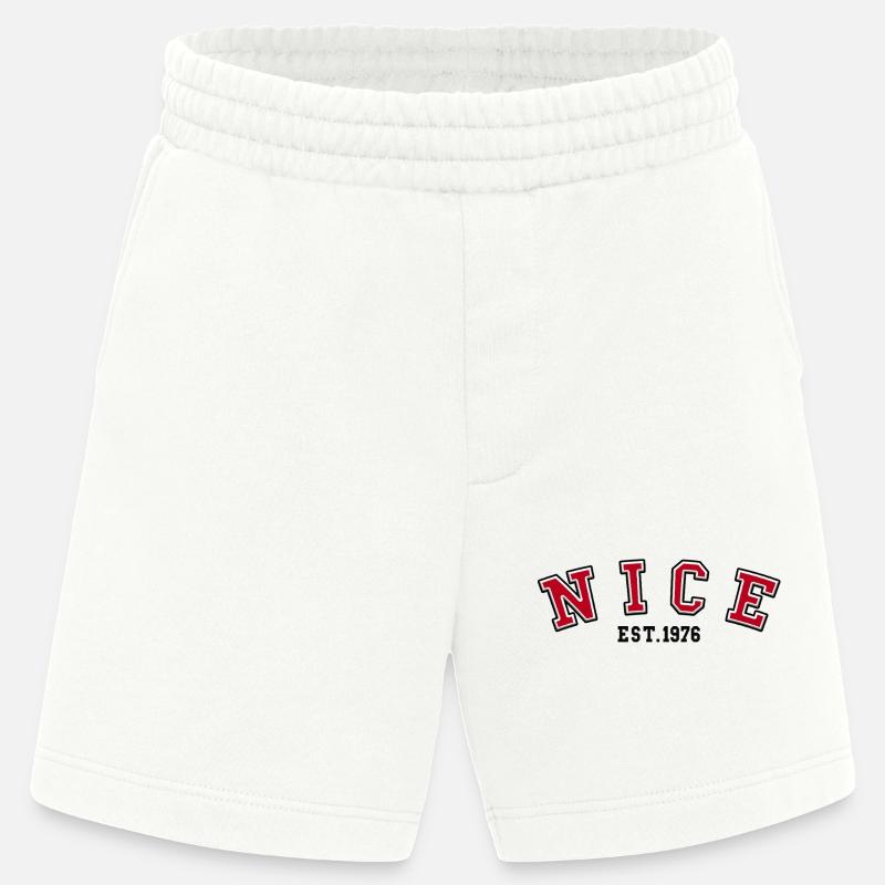 Fondation de Nice en 1976 - Short bio épais fabriqué en UE - OFF WHITE