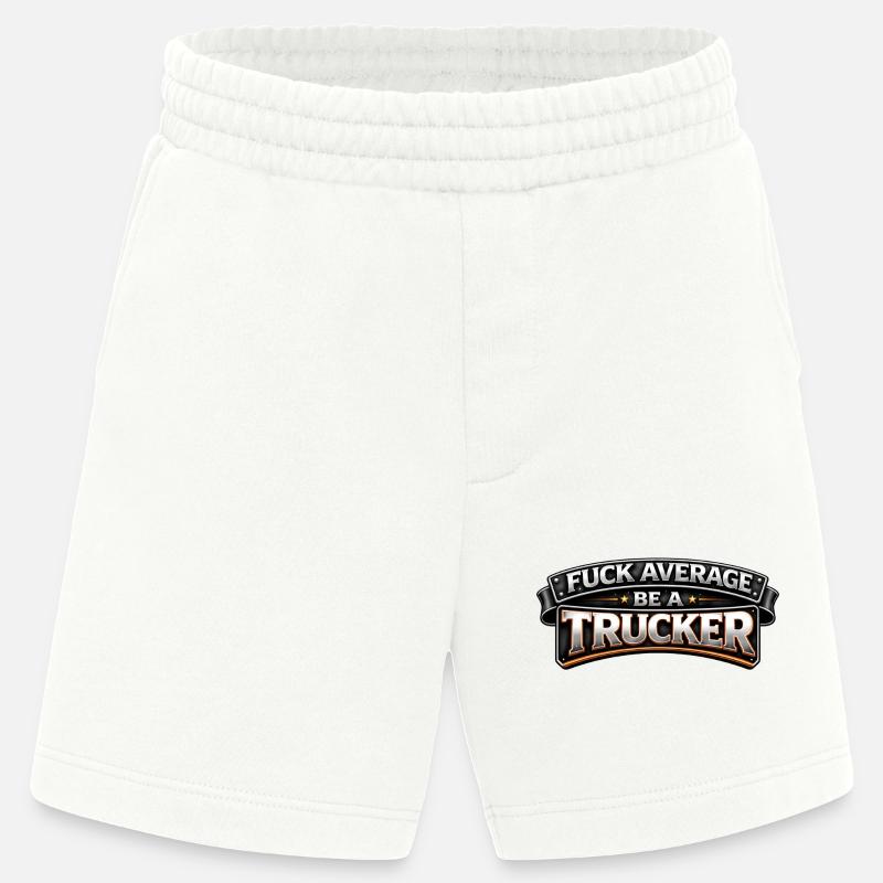 Stolzer Trucker – Leidenschaft auf der Straße - Heavyweight Shorts - made by SPREAD  - OFF WHITE