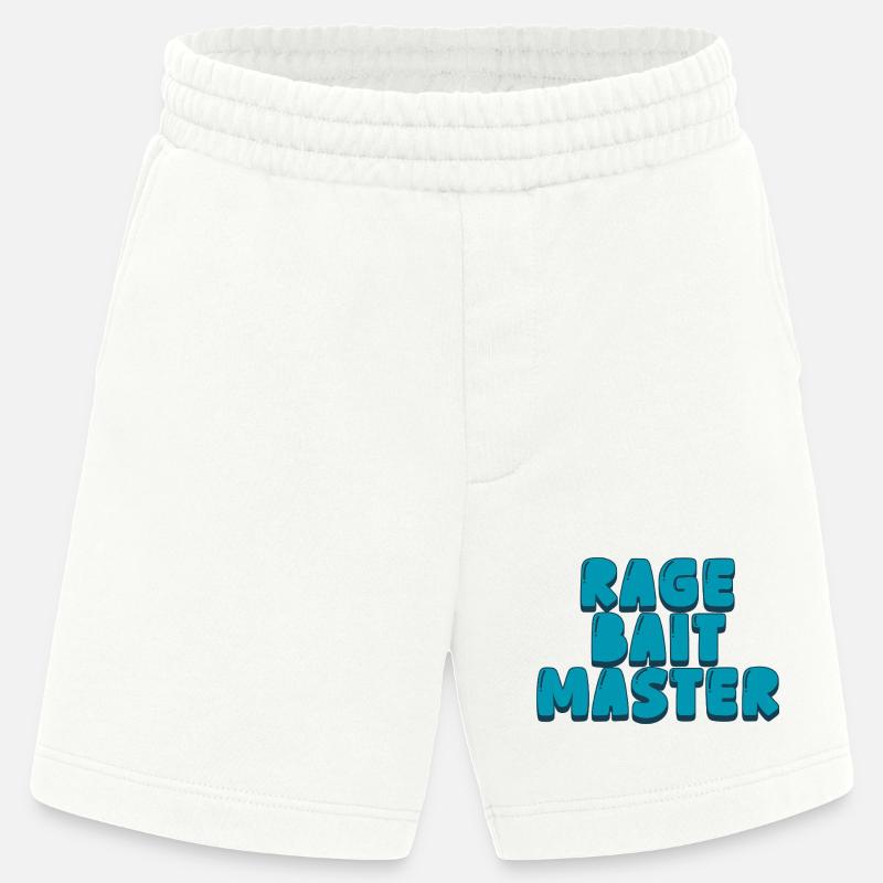 rage bait master - Heavyweight Shorts - made by SPREAD  - OFF WHITE