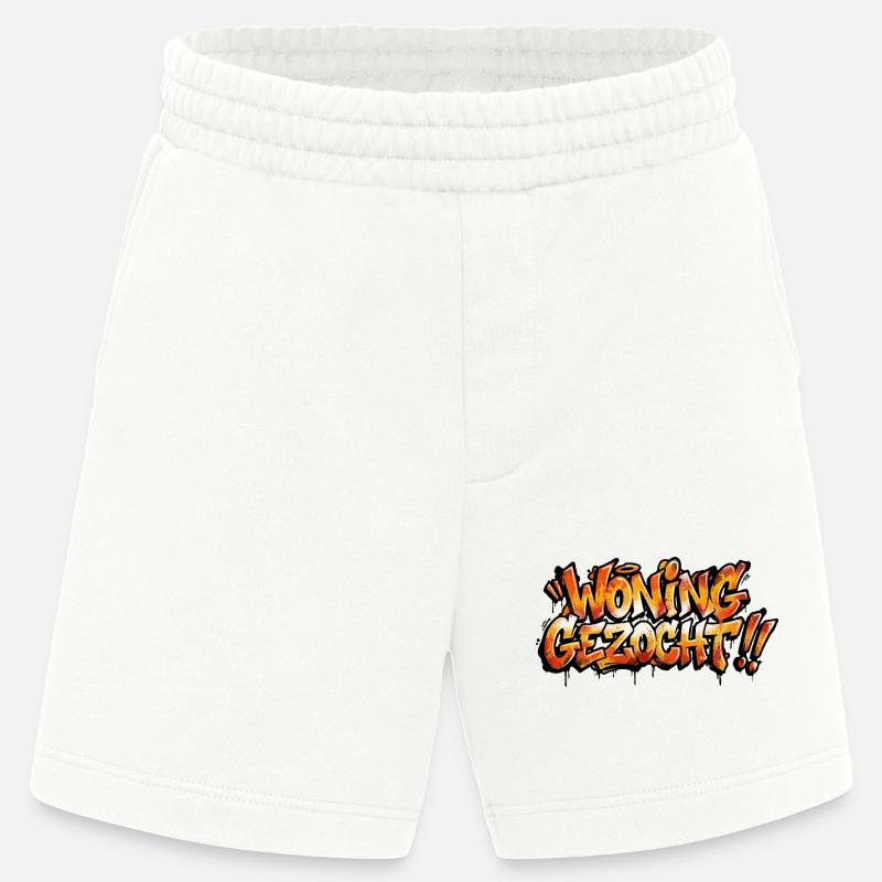 Graffiti-Text von Eigentum gesucht - Heavyweight Shorts - made by SPREAD  - OFF WHITE