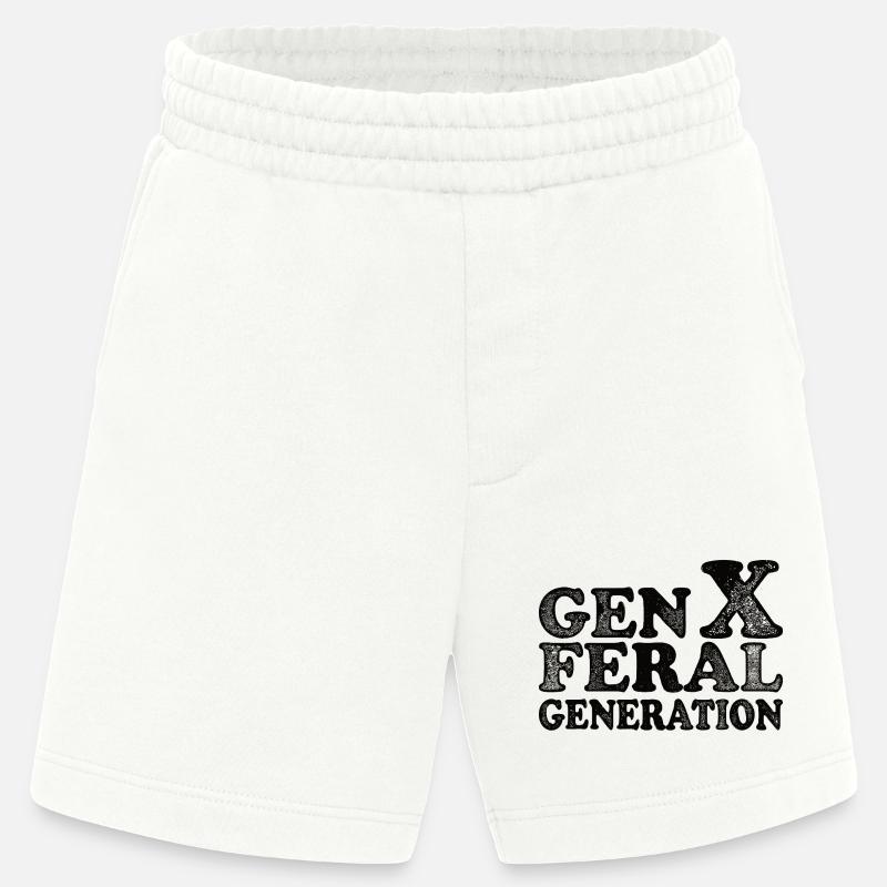 Génération Féroce Vintage Génération X - Short bio épais fabriqué en UE - OFF WHITE