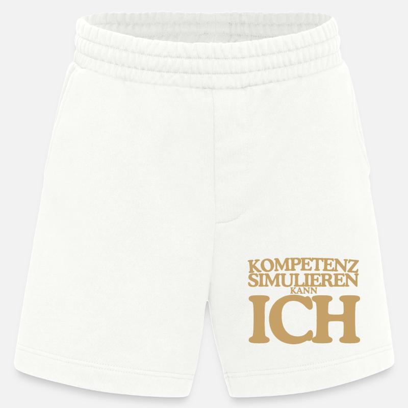 Kompetenz simulieren kann ich Retro Design - Heavyweight Shorts - made by SPREAD - OFF WHITE