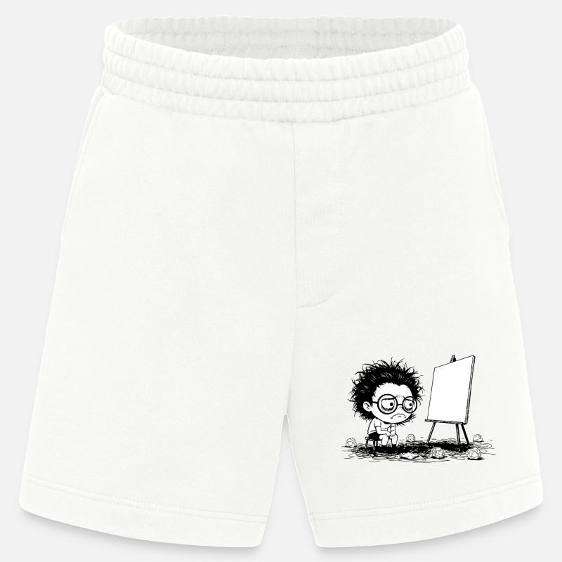 Künstler Creative Blocking Empty Canvas Manga - Heavyweight Shorts - made by SPREAD  - OFF WHITE