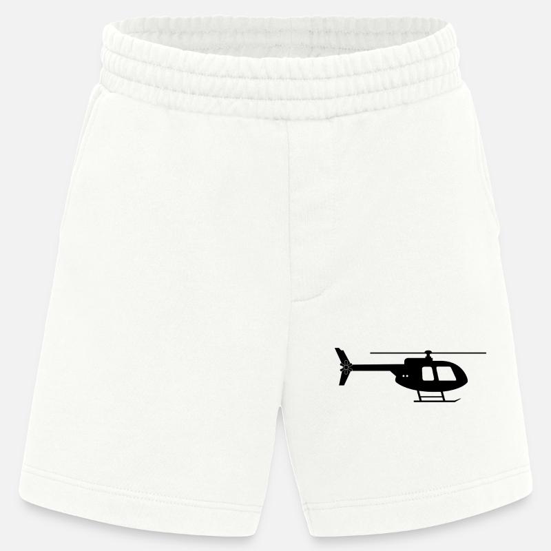 Helicopter - Heavyweight Shorts - made by SPREAD  - OFF WHITE