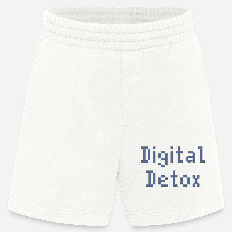 Pixel Grid Digital Toolkit - Heavyweight Shorts - made by SPREAD  - OFF WHITE