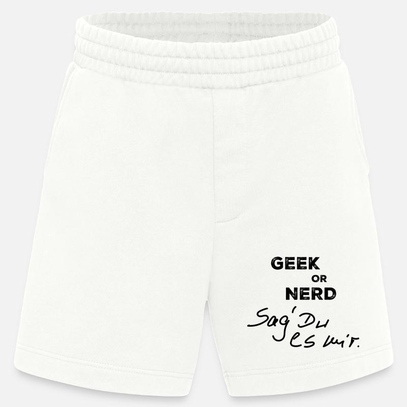 Geek oder Nerd - Heavyweight Shorts - made by SPREAD  - OFF WHITE