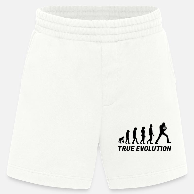 True evolution - vrai évolution metal - Short bio épais fabriqué en UE - OFF WHITE