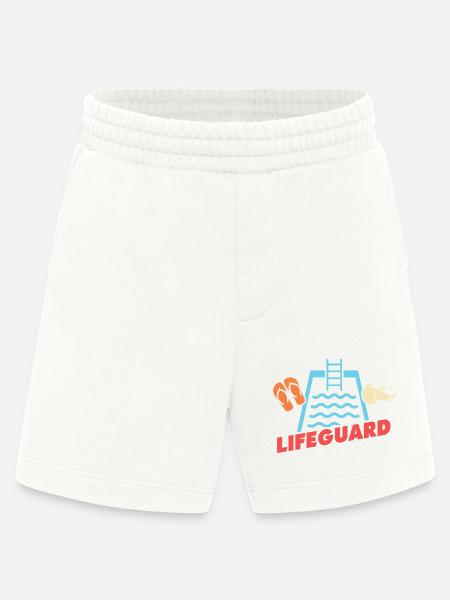 Lifeguards Love Lifeguard Swimmers - Heavyweight Shorts - made by SPREAD - OFF WHITE