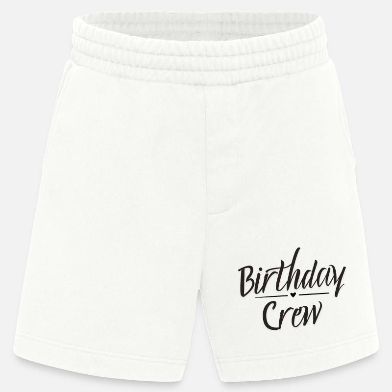 Birthday Crew - Heavyweight Shorts - made by SPREAD  - OFF WHITE