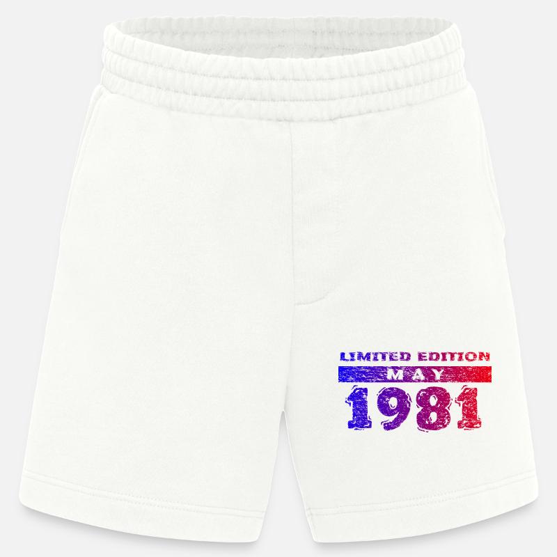 45e anniversaire Édition limitée 05/1981 - Short bio épais fabriqué en UE - OFF WHITE